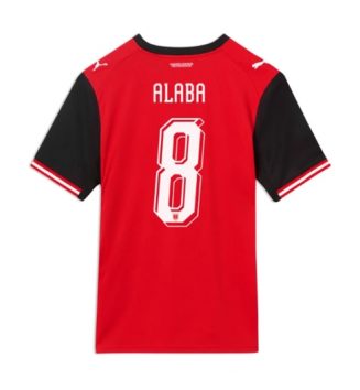 Oostenrijk David Alaba #8 Thuis tenue WK 2026 Voetbalshirt Korte Mouw Oostenrijk David Alaba #8 Thuis tenue WK 2026 Voetbalshirt Korte Mouw