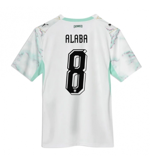 Oostenrijk David Alaba #8 Uit tenue WK 2026 Voetbalshirt Korte Mouw Oostenrijk David Alaba #8 Uit tenue WK 2026 Voetbalshirt Korte Mouw