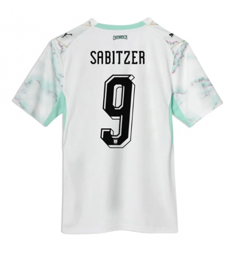 Oostenrijk Marcel Sabitzer #9 Uit tenue WK 2026 Voetbalshirt Korte Mouw Oostenrijk Marcel Sabitzer #9 Uit tenue WK 2026 Voetbalshirt Korte Mouw