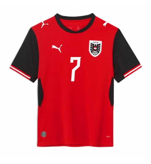 Oostenrijk Marko Arnautovic #7 Thuis tenue WK 2026 Voetbalshirt Korte Mouw 2 Oostenrijk Marko Arnautovic #7 Thuis tenue WK 2026 Voetbalshirt Korte Mouw 2