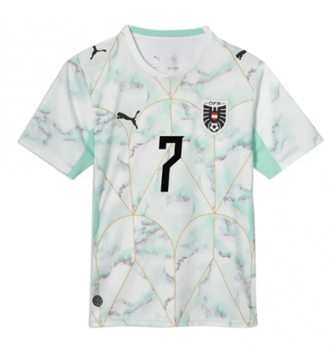 Oostenrijk Marko Arnautovic #7 Uit tenue WK 2026 Voetbalshirt Korte Mouw 2 Oostenrijk Marko Arnautovic #7 Uit tenue WK 2026 Voetbalshirt Korte Mouw 2