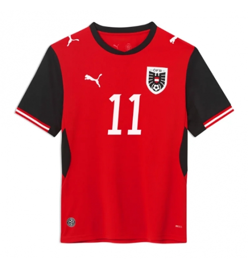 Oostenrijk Michael Gregoritsch #11 Thuis tenue WK 2026 Voetbalshirt Korte Mouw 2 Oostenrijk Michael Gregoritsch #11 Thuis tenue WK 2026 Voetbalshirt Korte Mouw 2