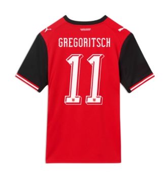 Oostenrijk Michael Gregoritsch #11 Thuis tenue WK 2026 Voetbalshirt Korte Mouw Oostenrijk Michael Gregoritsch #11 Thuis tenue WK 2026 Voetbalshirt Korte Mouw