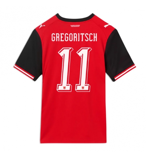 Oostenrijk Michael Gregoritsch #11 Thuis tenue WK 2026 Voetbalshirt Korte Mouw Oostenrijk Michael Gregoritsch #11 Thuis tenue WK 2026 Voetbalshirt Korte Mouw