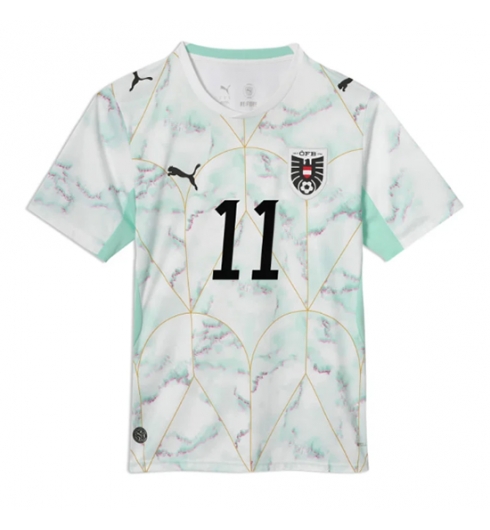 Oostenrijk Michael Gregoritsch #11 Uit tenue WK 2026 Voetbalshirt Korte Mouw 2 Oostenrijk Michael Gregoritsch #11 Uit tenue WK 2026 Voetbalshirt Korte Mouw 2