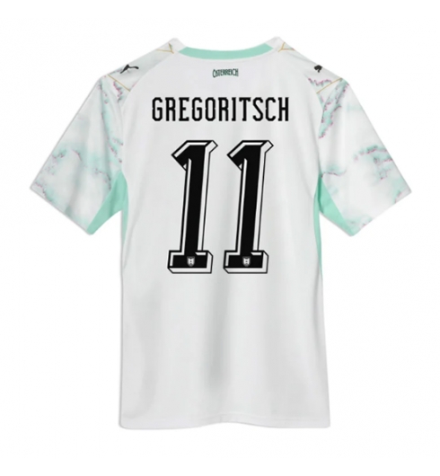 Oostenrijk Michael Gregoritsch #11 Uit tenue WK 2026 Voetbalshirt Korte Mouw Oostenrijk Michael Gregoritsch #11 Uit tenue WK 2026 Voetbalshirt Korte Mouw