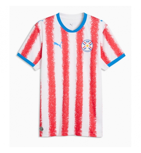 Paraguay Thuis tenue WK 2026 Voetbalshirt Korte Mouw Paraguay Thuis tenue WK 2026 Voetbalshirt Korte Mouw