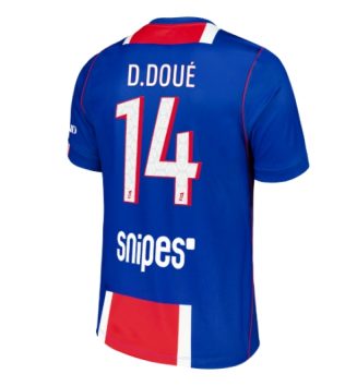 Paris Saint-Germain Desire Doue #14 Thuis tenue 2026-27 Voetbalshirt Korte Mouw Paris Saint-Germain Desire Doue #14 Thuis tenue 2026-27 Voetbalshirt Korte Mouw