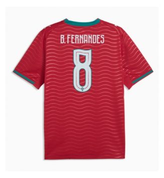 Portugal Bruno Fernandes #8 Thuis tenue WK 2026 Voetbalshirt Korte Mouw