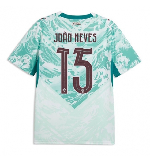 Portugal Joao Neves #15 Uit tenue WK 2026 Voetbalshirt Korte Mouw Portugal Joao Neves #15 Uit tenue WK 2026 Voetbalshirt Korte Mouw