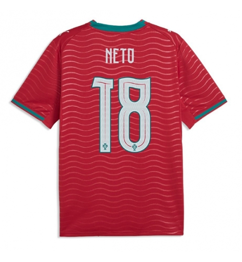 Portugal Pedro Neto #18 Thuis tenue WK 2026 Voetbalshirt Korte Mouw Portugal Pedro Neto #18 Thuis tenue WK 2026 Voetbalshirt Korte Mouw