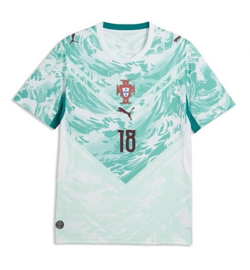 Portugal Pedro Neto #18 Uit tenue WK 2026 Voetbalshirt Korte Mouw 2 Portugal Pedro Neto #18 Uit tenue WK 2026 Voetbalshirt Korte Mouw 2