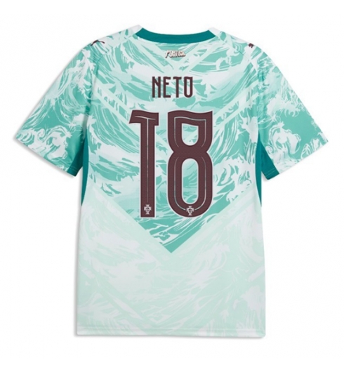 Portugal Pedro Neto #18 Uit tenue WK 2026 Voetbalshirt Korte Mouw Portugal Pedro Neto #18 Uit tenue WK 2026 Voetbalshirt Korte Mouw