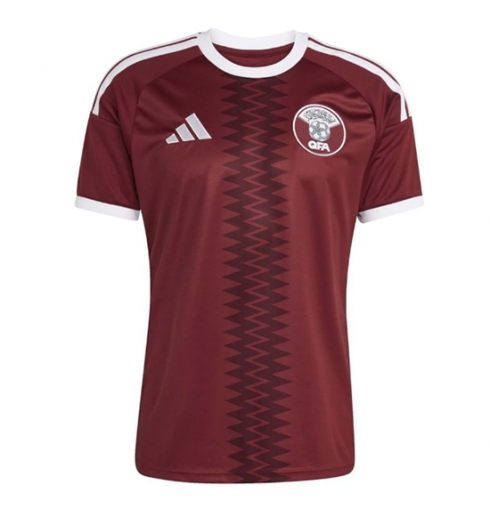 Qatar Thuis tenue WK 2026 Voetbalshirt Korte Mouw Qatar Thuis tenue WK 2026 Voetbalshirt Korte Mouw