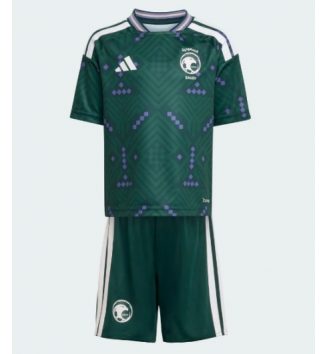 Saoedi-Arabië Thuis tenue Kids WK 2026 Voetbalshirt Korte Mouw + Shorts Saoedi-Arabië Thuis tenue Kids WK 2026 Voetbalshirt Korte Mouw + Shorts