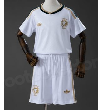 Saoedi-Arabië Uit tenue Kids WK 2026 Voetbalshirt Korte Mouw + Shorts Saoedi-Arabië Uit tenue Kids WK 2026 Voetbalshirt Korte Mouw + Shorts