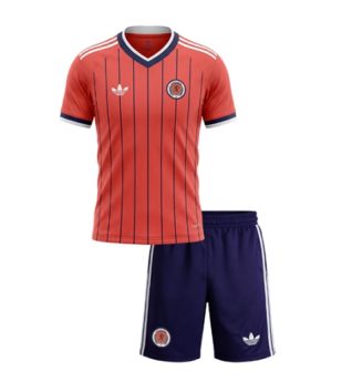 Schotland Uit tenue Kids WK 2026 Voetbalshirt Korte Mouw + Shorts