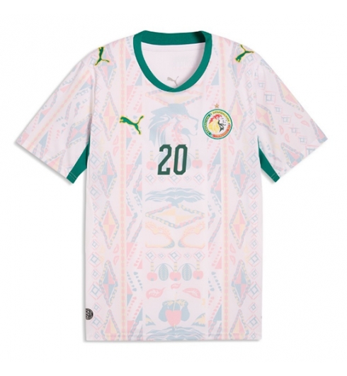 Senegal Habib Diallo #20 Thuis tenue WK 2026 Voetbalshirt Korte Mouw 2 Senegal Habib Diallo #20 Thuis tenue WK 2026 Voetbalshirt Korte Mouw 2