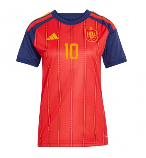 Spanje Dani Olmo #10 Thuis tenue Dames WK 2026 Voetbalshirt Korte Mouw 2 Spanje Dani Olmo #10 Thuis tenue Dames WK 2026 Voetbalshirt Korte Mouw 2