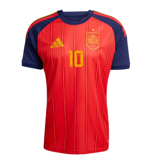 Spanje Dani Olmo #10 Thuis tenue WK 2026 Voetbalshirt Korte Mouw 2 Spanje Dani Olmo #10 Thuis tenue WK 2026 Voetbalshirt Korte Mouw 2