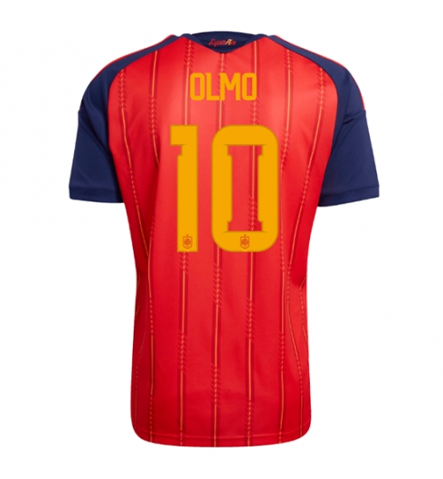 Spanje Dani Olmo #10 Thuis tenue WK 2026 Voetbalshirt Korte Mouw Spanje Dani Olmo #10 Thuis tenue WK 2026 Voetbalshirt Korte Mouw