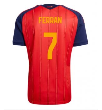 Spanje Ferran Torres #7 Thuis tenue WK 2026 Voetbalshirt Korte Mouw Spanje Ferran Torres #7 Thuis tenue WK 2026 Voetbalshirt Korte Mouw