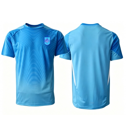 Spanje Keeper Thuis tenue WK 2026 Voetbalshirt Korte Mouw Spanje Keeper Thuis tenue WK 2026 Voetbalshirt Korte Mouw