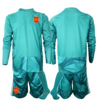 Spanje Keeper Uit tenue Kids WK 2026 Lange Mouwen (+ broek)