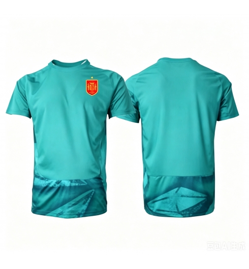 Spanje Keeper Uit tenue WK 2026 Voetbalshirt Korte Mouw Spanje Keeper Uit tenue WK 2026 Voetbalshirt Korte Mouw