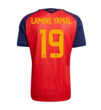 Spanje Lamine Yamal #19 Thuis tenue WK 2026 Voetbalshirt Korte Mouw