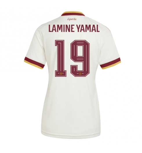 Spanje Lamine Yamal #19 Uit tenue Dames WK 2026 Voetbalshirt Korte Mouw Spanje Lamine Yamal #19 Uit tenue Dames WK 2026 Voetbalshirt Korte Mouw