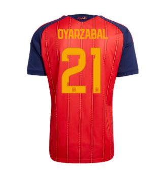 Spanje Mikel Oyarzabal #21 Thuis tenue WK 2026 Voetbalshirt Korte Mouw Spanje Mikel Oyarzabal #21 Thuis tenue WK 2026 Voetbalshirt Korte Mouw