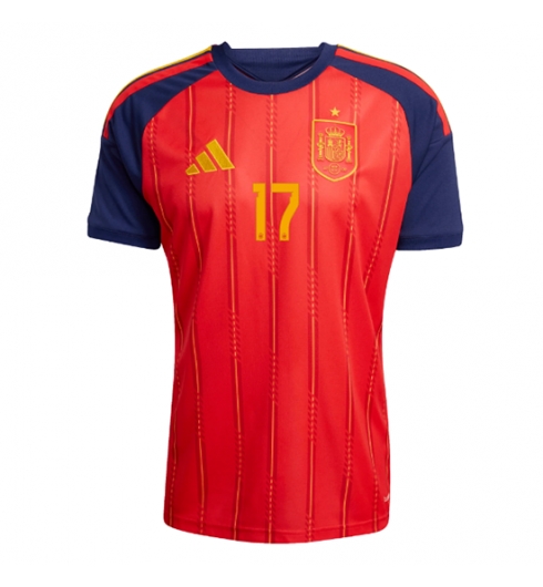 Spanje Nico Williams #17 Thuis tenue WK 2026 Voetbalshirt Korte Mouw 2 Spanje Nico Williams #17 Thuis tenue WK 2026 Voetbalshirt Korte Mouw 2