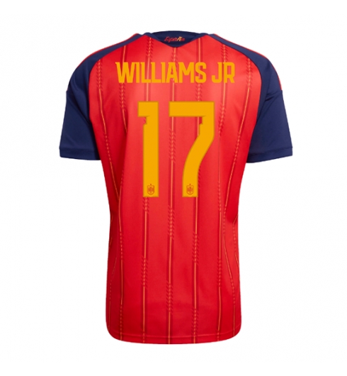 Spanje Nico Williams #17 Thuis tenue WK 2026 Voetbalshirt Korte Mouw Spanje Nico Williams #17 Thuis tenue WK 2026 Voetbalshirt Korte Mouw