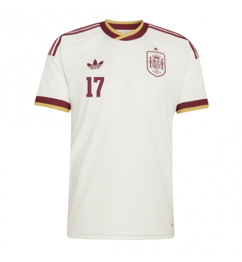 Spanje Nico Williams #17 Uit tenue WK 2026 Voetbalshirt Korte Mouw 2 Spanje Nico Williams #17 Uit tenue WK 2026 Voetbalshirt Korte Mouw 2