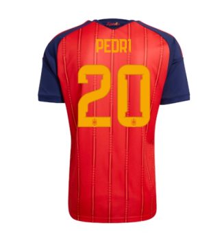 Spanje Pedri Gonzalez #20 Thuis tenue WK 2026 Voetbalshirt Korte Mouw Spanje Pedri Gonzalez #20 Thuis tenue WK 2026 Voetbalshirt Korte Mouw