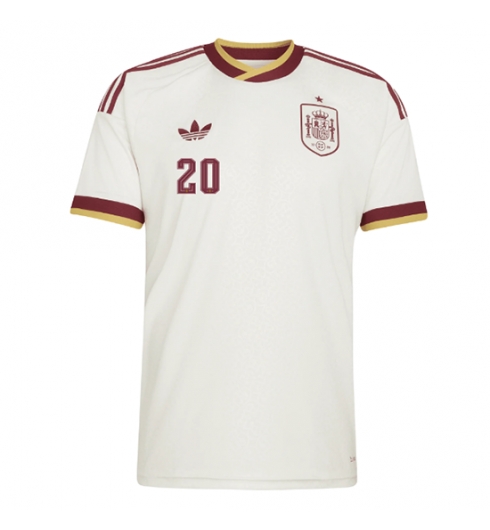 Spanje Pedri Gonzalez #20 Uit tenue WK 2026 Voetbalshirt Korte Mouw 2 Spanje Pedri Gonzalez #20 Uit tenue WK 2026 Voetbalshirt Korte Mouw 2