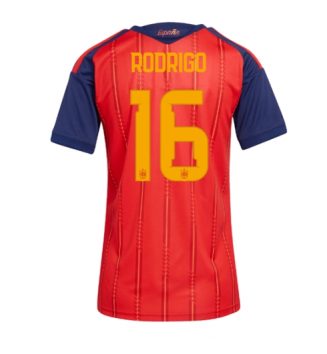 Spanje Rodri Hernandez #16 Thuis tenue Dames WK 2026 Voetbalshirt Korte Mouw