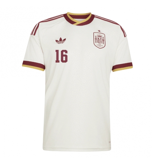 Spanje Rodri Hernandez #16 Uit tenue WK 2026 Voetbalshirt Korte Mouw 2 Spanje Rodri Hernandez #16 Uit tenue WK 2026 Voetbalshirt Korte Mouw 2