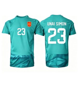 Spanje Unai Simon #23 Keeper Uit tenue WK 2026 Voetbalshirt Korte Mouw