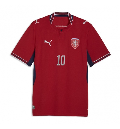 Tsjechië Patrik Schick #10 Thuis tenue WK 2026 Voetbalshirt Korte Mouw 2 Tsjechië Patrik Schick #10 Thuis tenue WK 2026 Voetbalshirt Korte Mouw 2