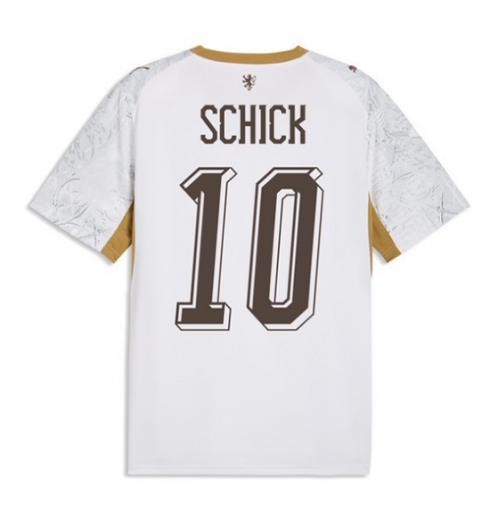Tsjechië Patrik Schick #10 Uit tenue WK 2026 Voetbalshirt Korte Mouw Tsjechië Patrik Schick #10 Uit tenue WK 2026 Voetbalshirt Korte Mouw