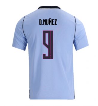 Uruguay Darwin Nunez #9 Thuis tenue WK 2026 Voetbalshirt Korte Mouw Uruguay Darwin Nunez #9 Thuis tenue WK 2026 Voetbalshirt Korte Mouw