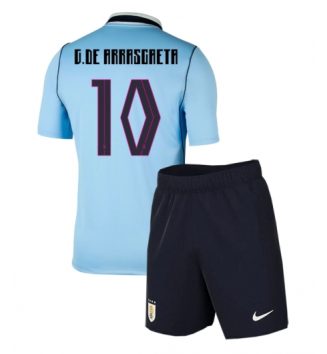 Uruguay Giorgian de Arrascaeta #10 Thuis tenue Kids WK 2026 Voetbalshirt Korte Mouw + Shorts Uruguay Giorgian de Arrascaeta #10 Thuis tenue Kids WK 2026 Voetbalshirt Korte Mouw + Shorts
