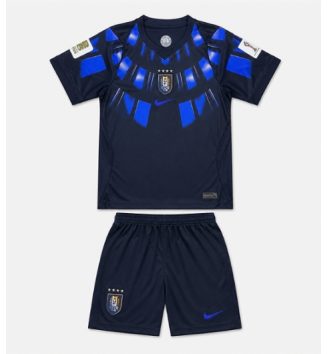 Uruguay Uit tenue Kids WK 2026 Voetbalshirt Korte Mouw + Shorts Uruguay Uit tenue Kids WK 2026 Voetbalshirt Korte Mouw + Shorts