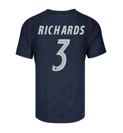Verenigde Staten Chris Richards #3 Uit tenue WK 2026 Voetbalshirt Korte Mouw Verenigde Staten Chris Richards #3 Uit tenue WK 2026 Voetbalshirt Korte Mouw