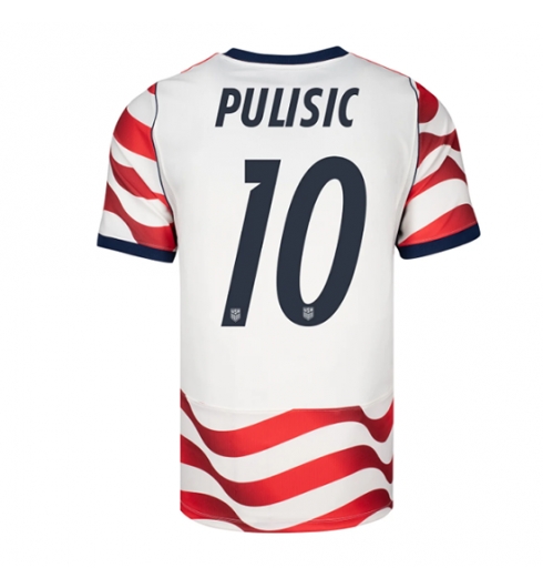 Verenigde Staten Christian Pulisic #10 Thuis tenue WK 2026 Voetbalshirt Korte Mouw Verenigde Staten Christian Pulisic #10 Thuis tenue WK 2026 Voetbalshirt Korte Mouw