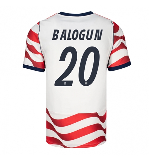 Verenigde Staten Folarin Balogun #20 Thuis tenue WK 2026 Voetbalshirt Korte Mouw Verenigde Staten Folarin Balogun #20 Thuis tenue WK 2026 Voetbalshirt Korte Mouw