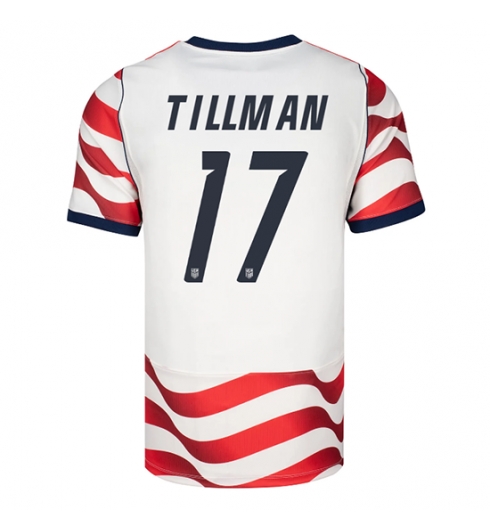 Verenigde Staten Malik Tillman #17 Thuis tenue WK 2026 Voetbalshirt Korte Mouw Verenigde Staten Malik Tillman #17 Thuis tenue WK 2026 Voetbalshirt Korte Mouw