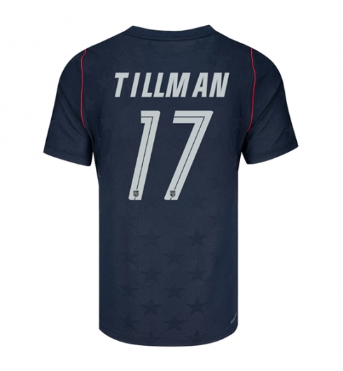 Verenigde Staten Malik Tillman #17 Uit tenue WK 2026 Voetbalshirt Korte Mouw Verenigde Staten Malik Tillman #17 Uit tenue WK 2026 Voetbalshirt Korte Mouw